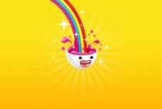 彩虹搞笑表情图片