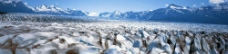 广袤的雪山冰川图片