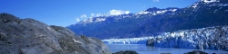 雪山冰川消融图片