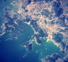 空中俯视地球图片
