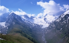 雪山峡谷图片