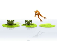 3D青蛙壁纸图片