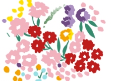 韩国花卉PSD素材图片