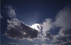 阳光云朵图片