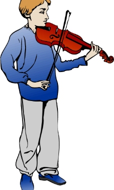 拉小提琴图片