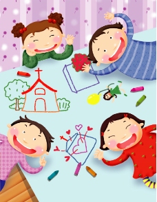 韩国卡通儿童（AI里包含的是位图）图片