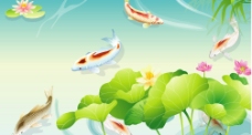 鱼戏莲叶间图片